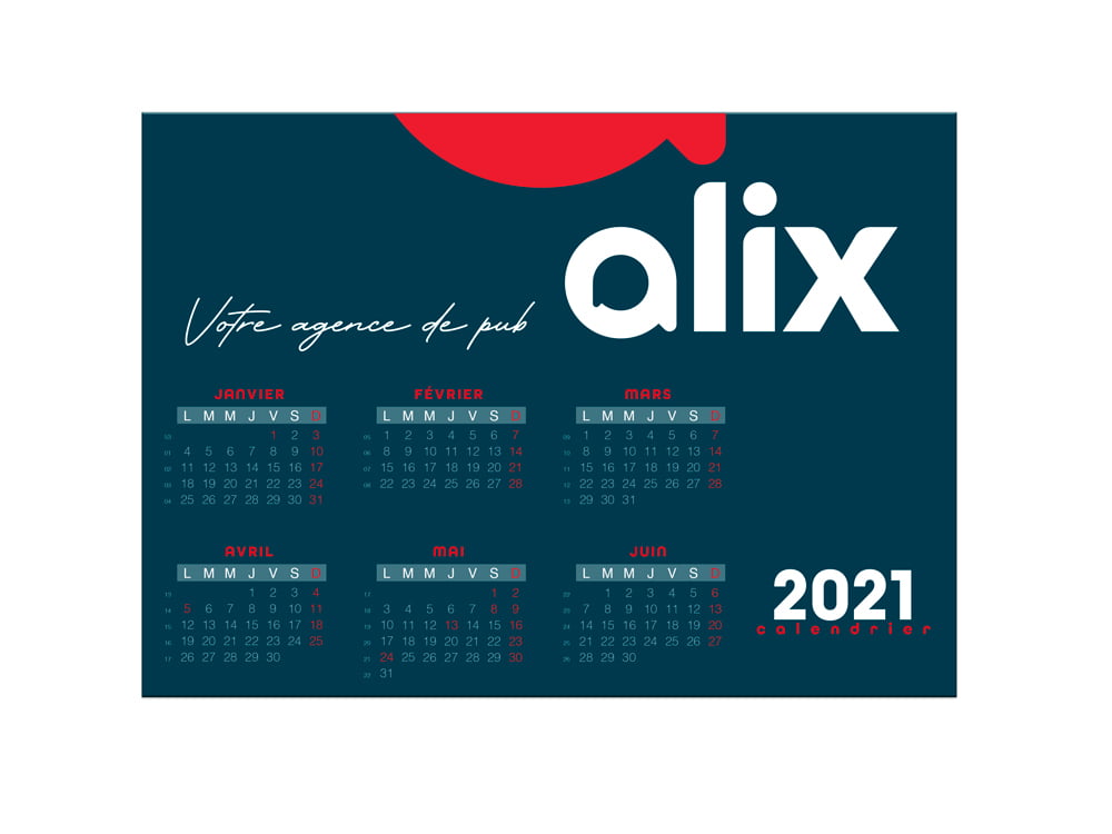 Calendrier personnalisé