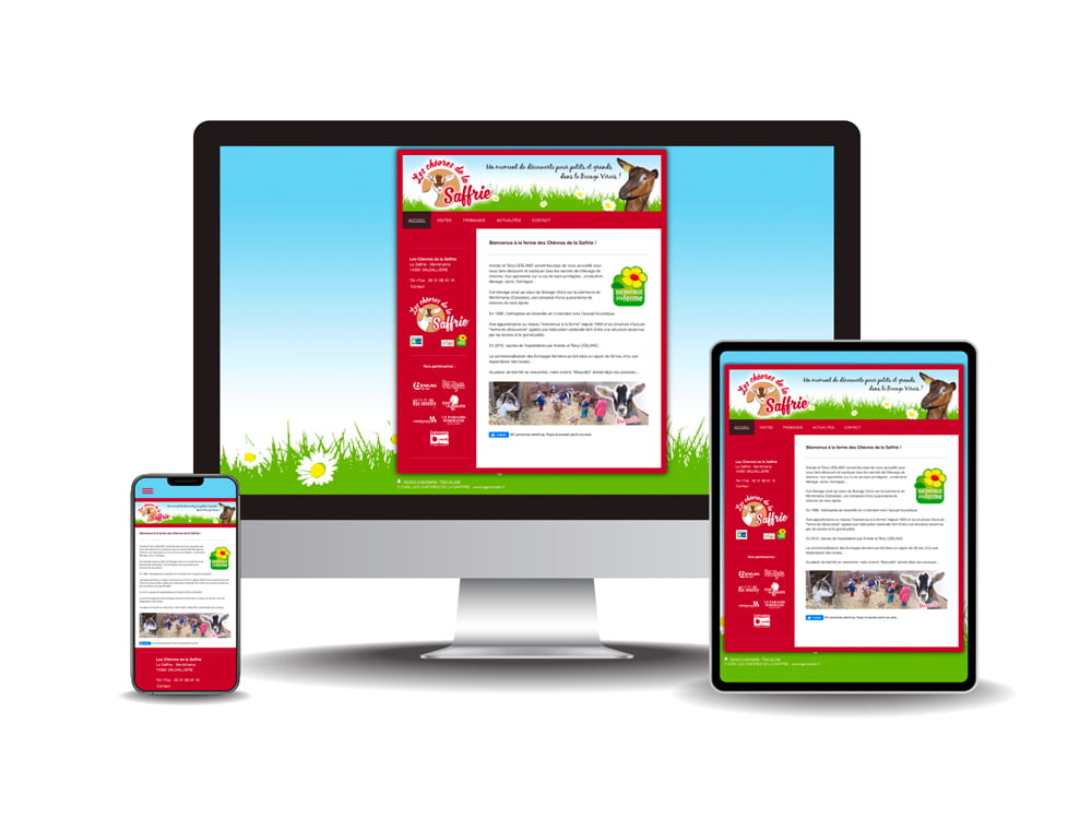 Site internet Les Chèvres de la Saffrie